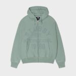 Stüssy Established Zip Grey Green