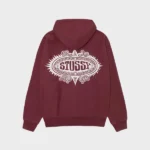 Buy Stussy Mantra Zip Burgundy Today