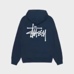 New Stussy Navy Basic - HOODIE