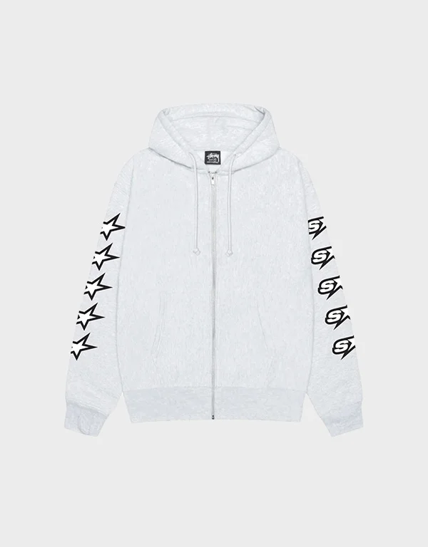 hm_stussy-speedway-zip-ash-heather-hoodie_0 Stüssy Speedway Zip Ash Heather | Trending - Image 1