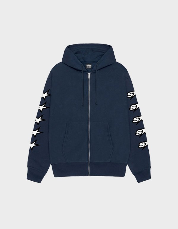 hm_stussy-speedway-zip-navy-hoodie_0 Stüssy Speedway Zip Navy | Hot - Image 1