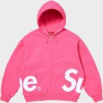 Supreme Big Logo Zip Up Magenta
