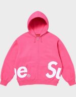 Supreme Big Logo Zip Up Magenta