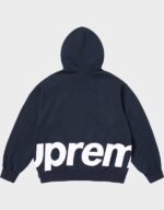 Supreme Big Logo Zip Up Navy | Hot - Image 2