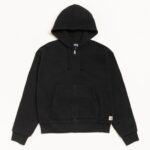 DOUBLE LAYER WAFFLE ZIP HOODIE