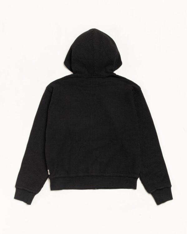 DOUBLE LAYER WAFFLE ZIP HOODIE - Image 2