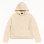CHUNKY KNIT ZIP HOODIE