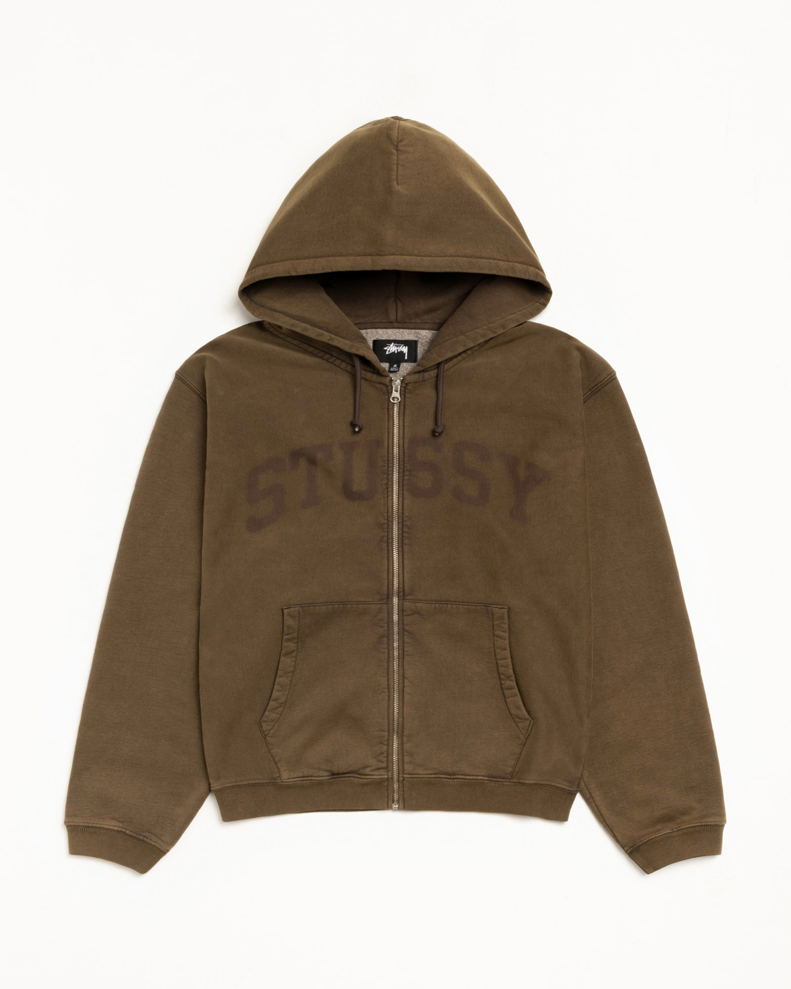 stussy_118553-faded-graphic-zip-hoodie-olive_0 Fresh FADED GRAPHIC ZIP HOODIE - FLEECE - Image 1
