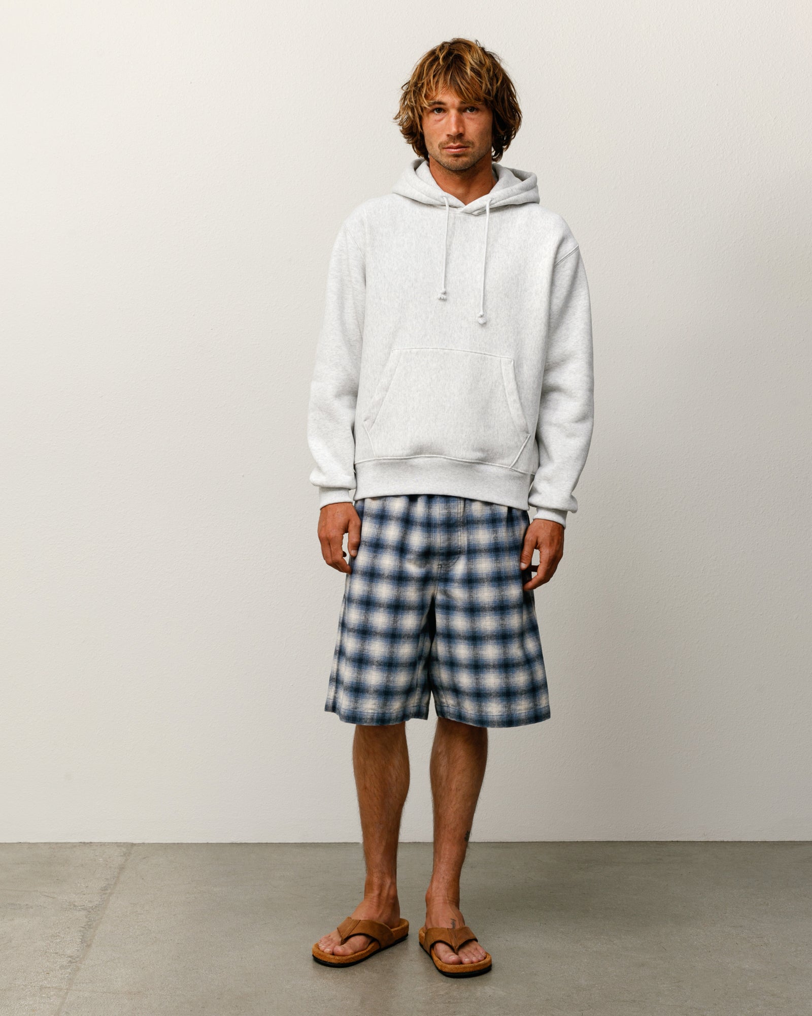 stussy_118608-fleece-hoodie-ash-heather_0 Fleece Hoodie - Vintage - Image 1