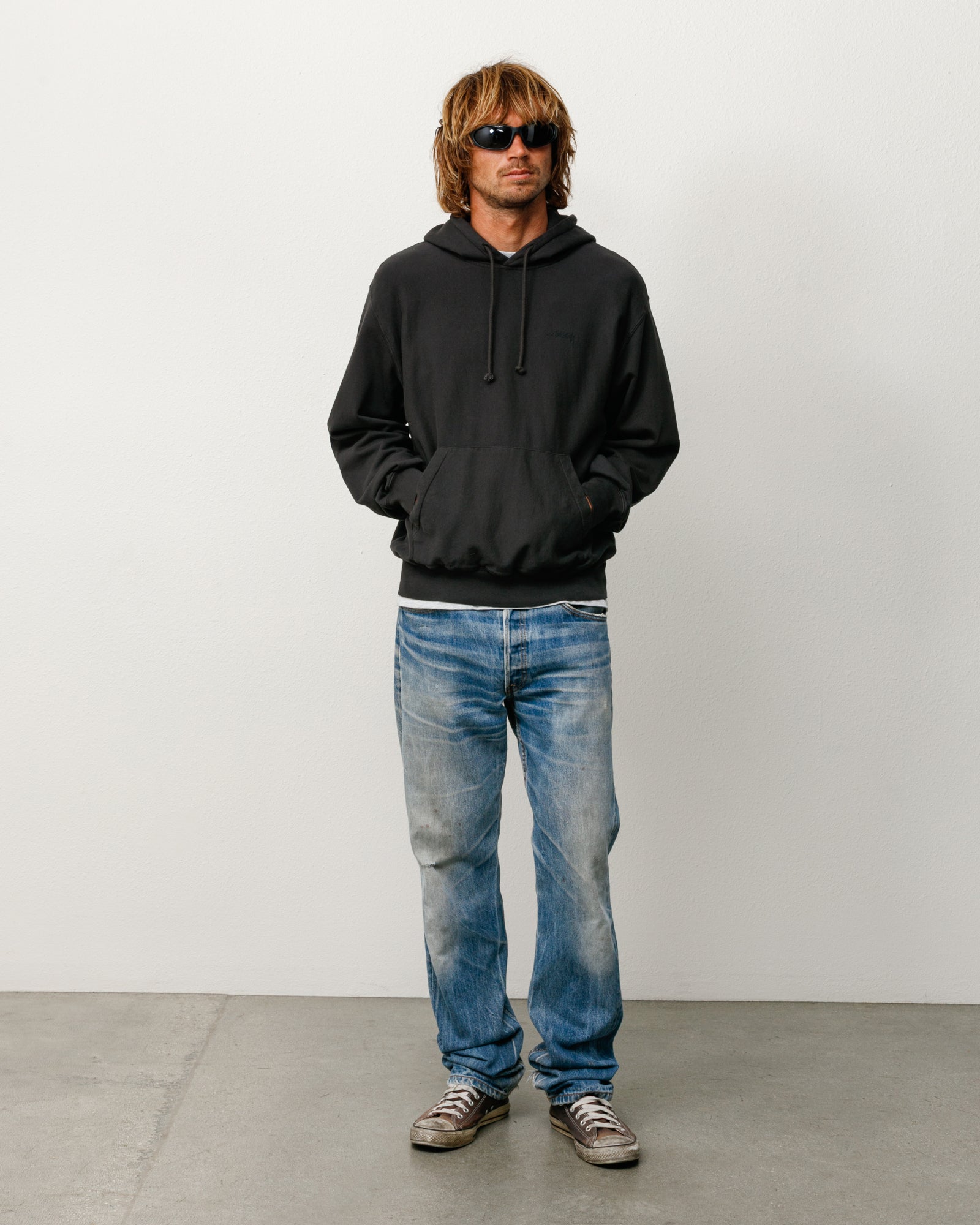 stussy_118612-lightweight-terry-hoodie-black_0 LIGHTWEIGHT TERRY HOODIE - Style A - Image 1