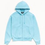 Cursive Applique Zip Hoodie - Latest